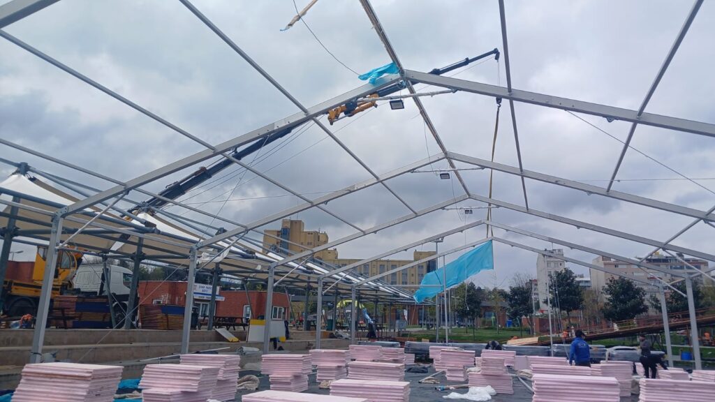 Çelik montaj ve çadır kurulum