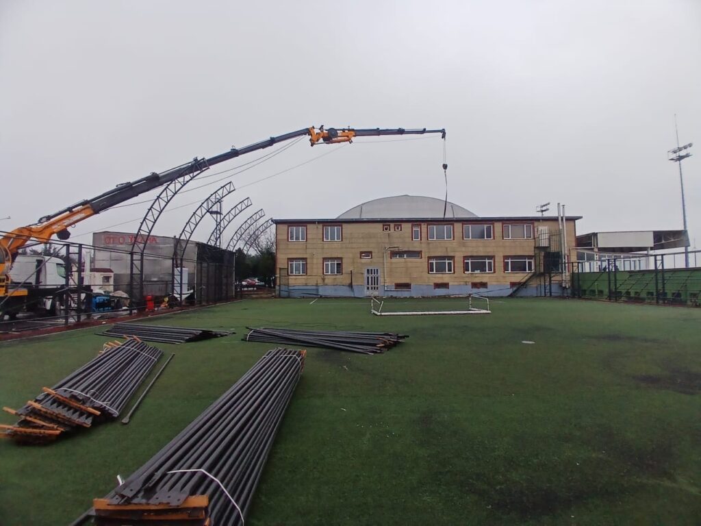 Çadır montaj çalışması