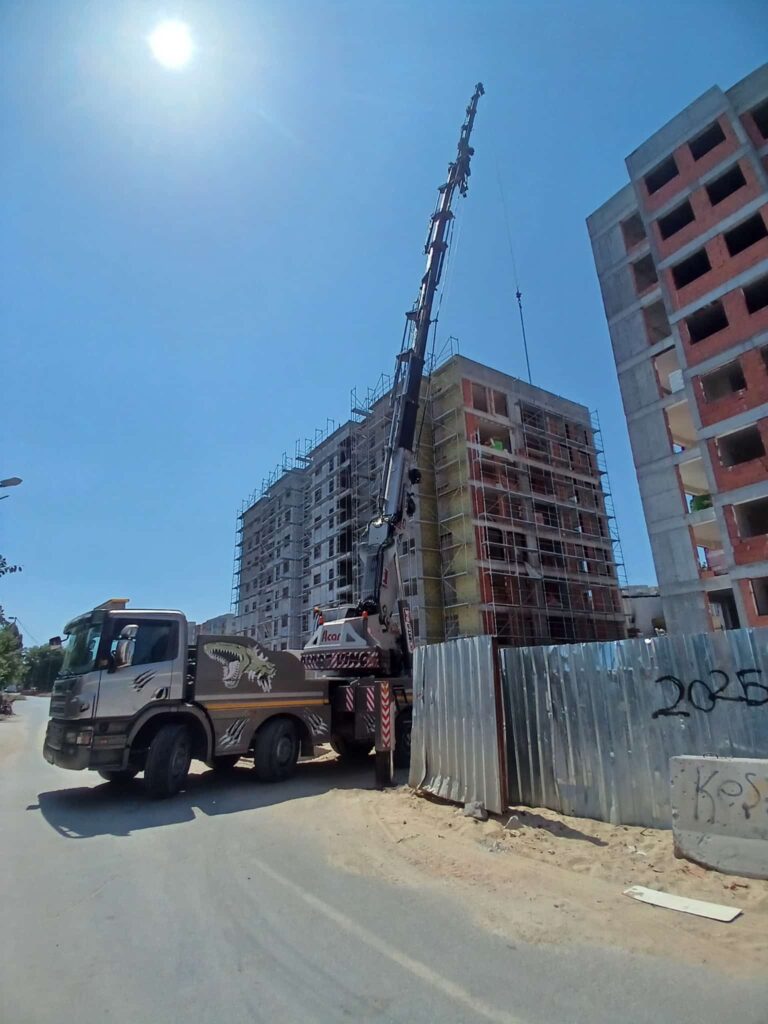 Şantiye ekipman yerleştirme