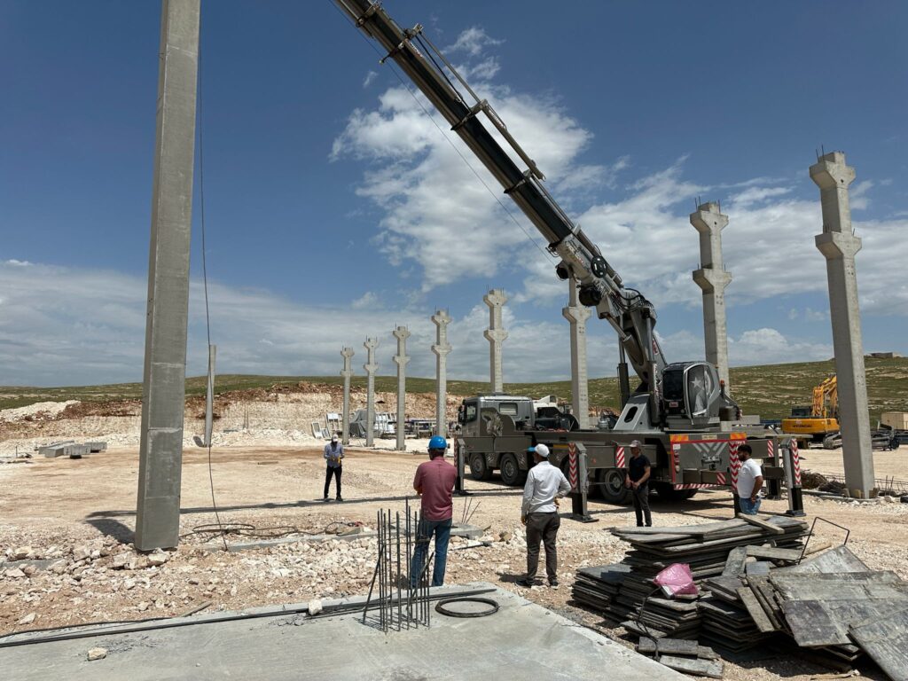 Şantiye ağır ekipman kaldırma